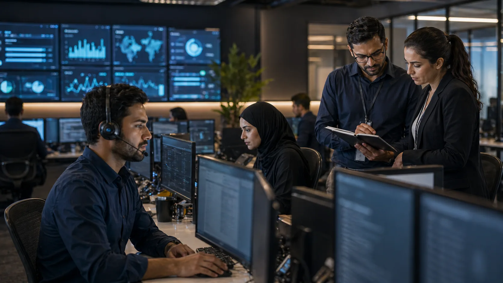 ERP support operations team monitoring client systems